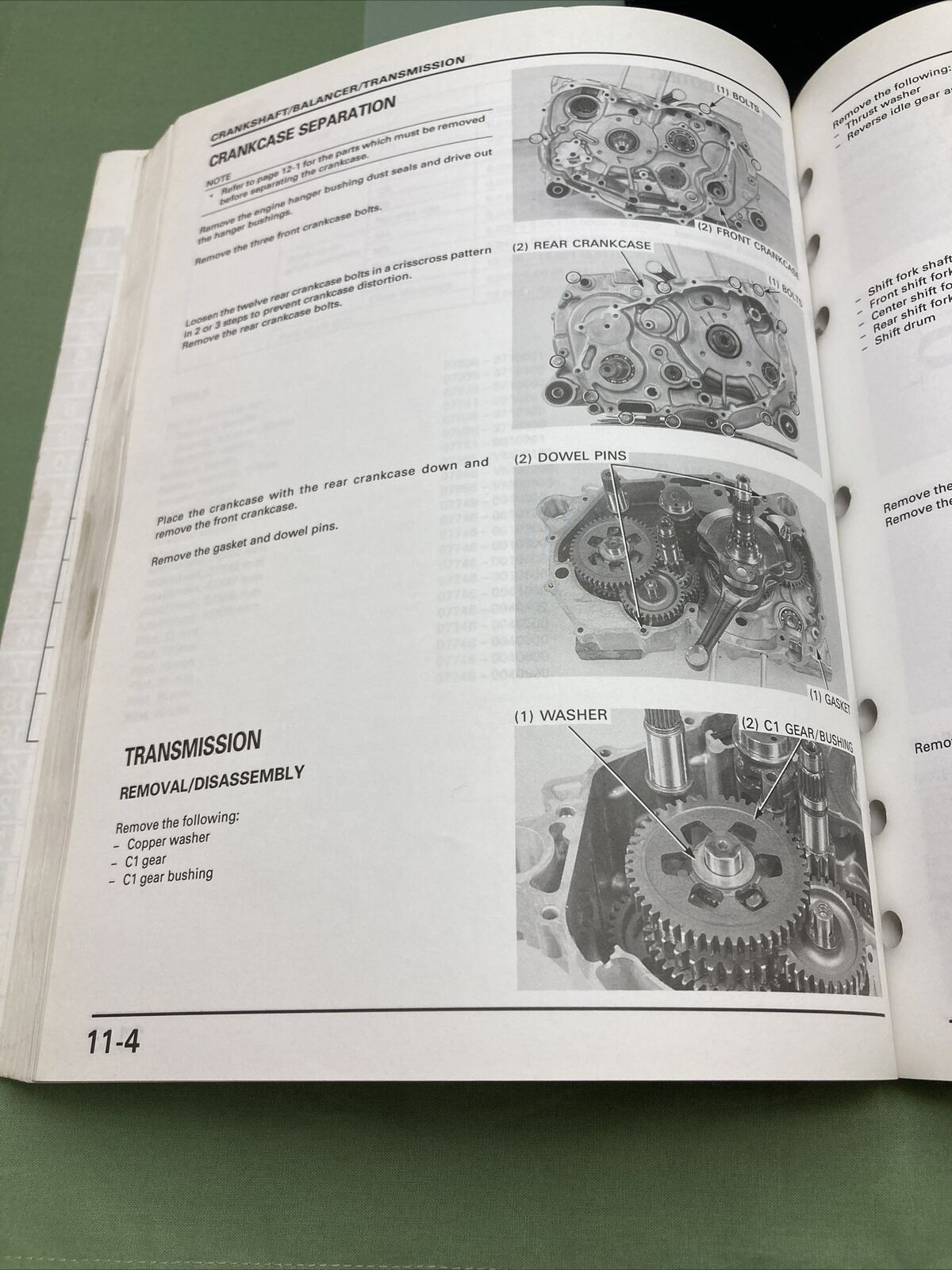 GENUINE HONDA 61HM700 TRX400FW FOURTRAX FOREMAN 400 SERVICE MANUAL '95-'96