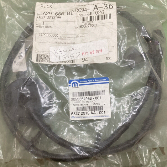NEW GENUINE MOPAR 68272813AA Trailer Tow Wiring FITS 2016-2018 Jeep Cherokee