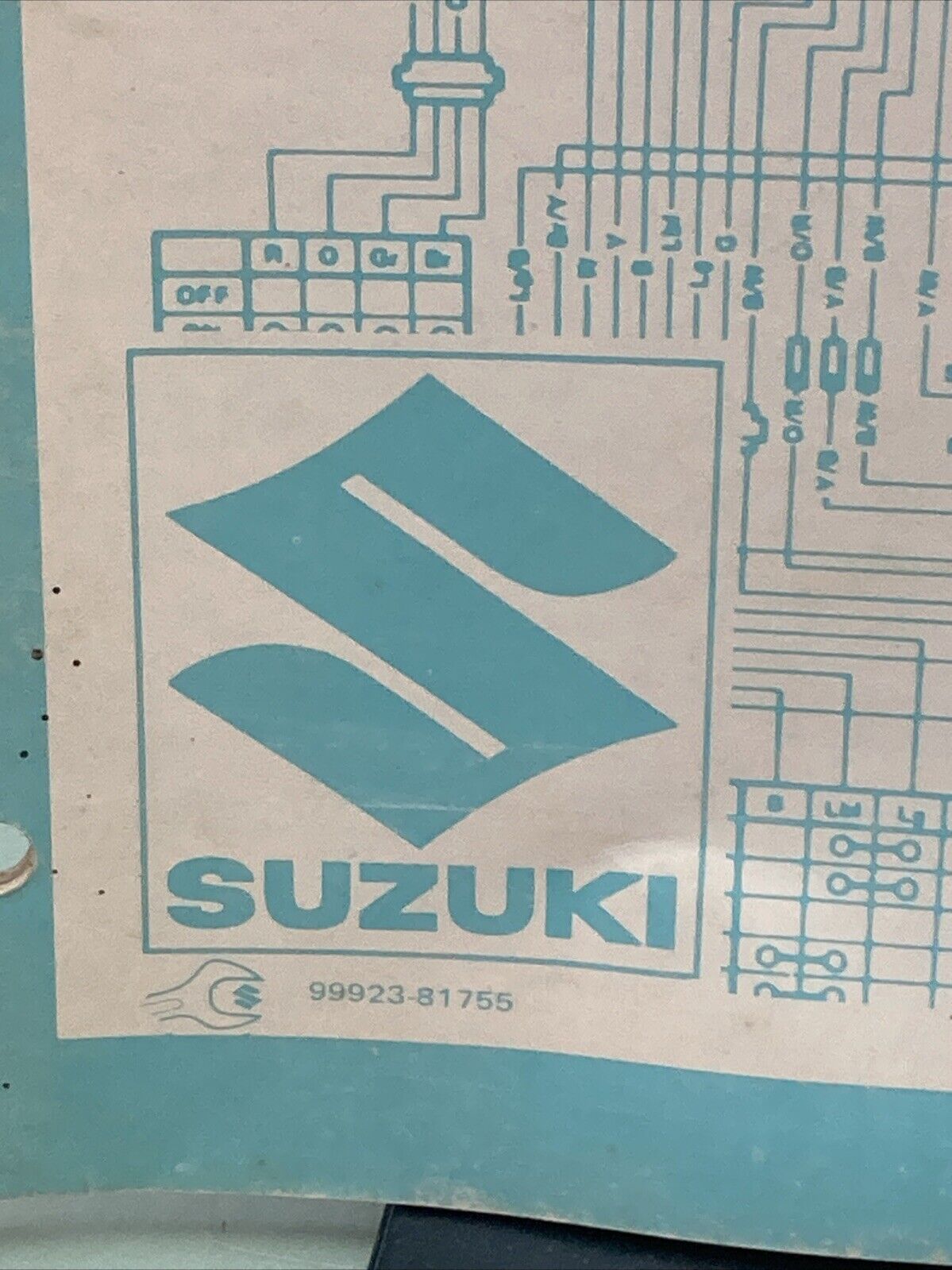 GENUINE SUZUKI 99923-81755 WIRING DIAGRAMS 1981