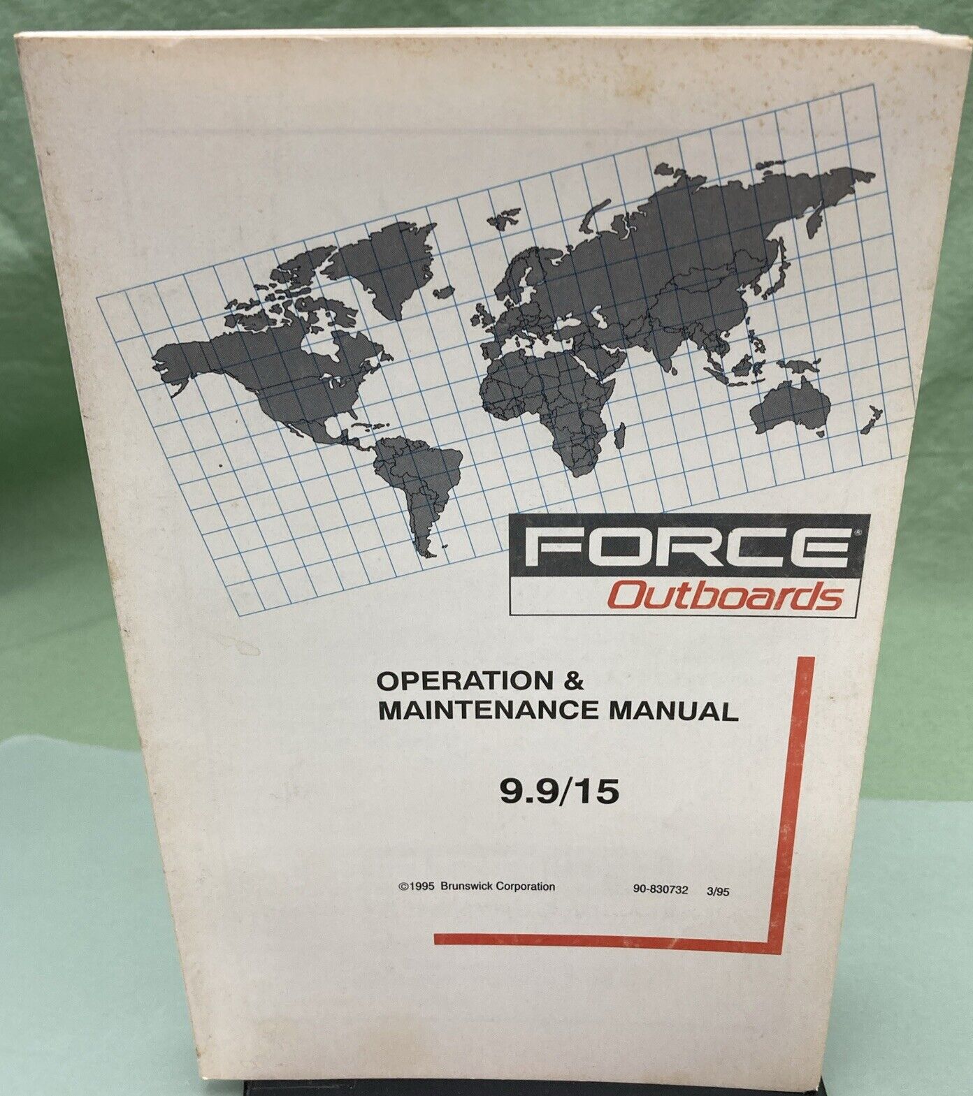 GENUINE MERCURY 90-830732 FORCE OPERATION & MAINTENANCE MANUAL 9.9/15 1995