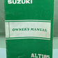 GENUINE SUZUKI 99011-24330-03A ALT185 OWNER'S MANUAL '83