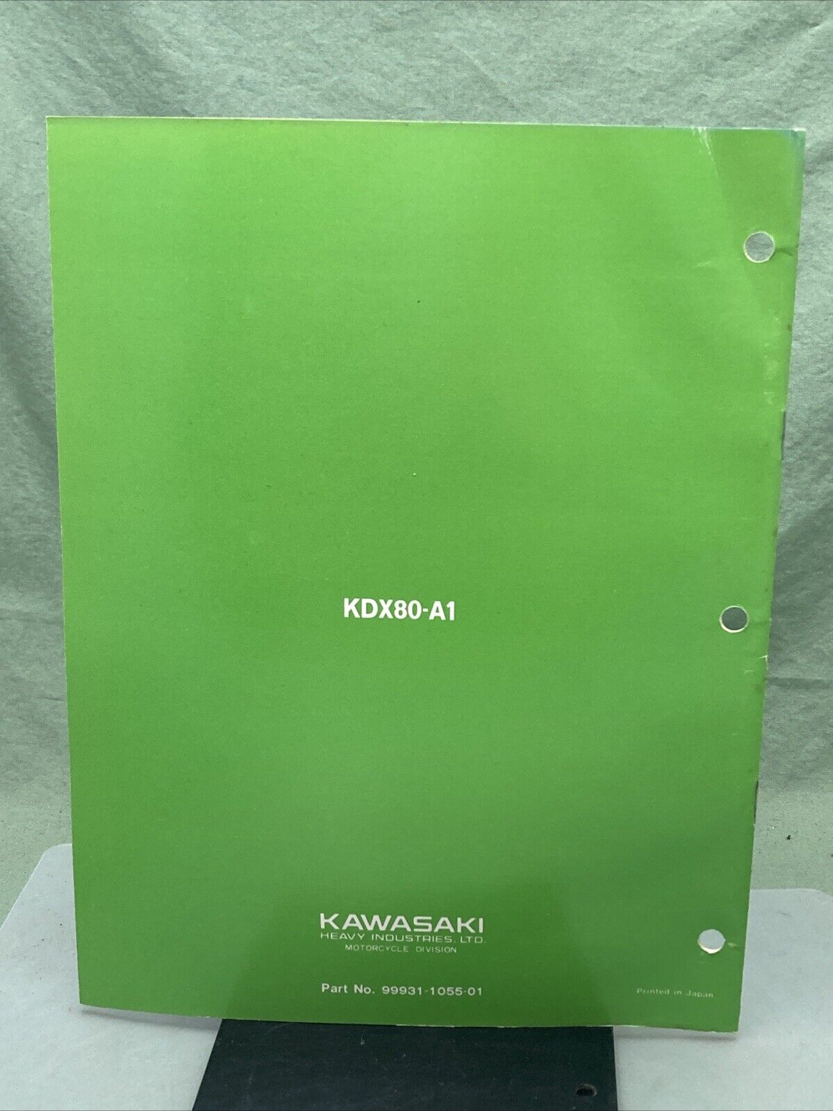 GENUINE KAWASAKI 99931-1055-01 KDX80 MOTORCYCLE ASSY AND PREP MANUAL 1979