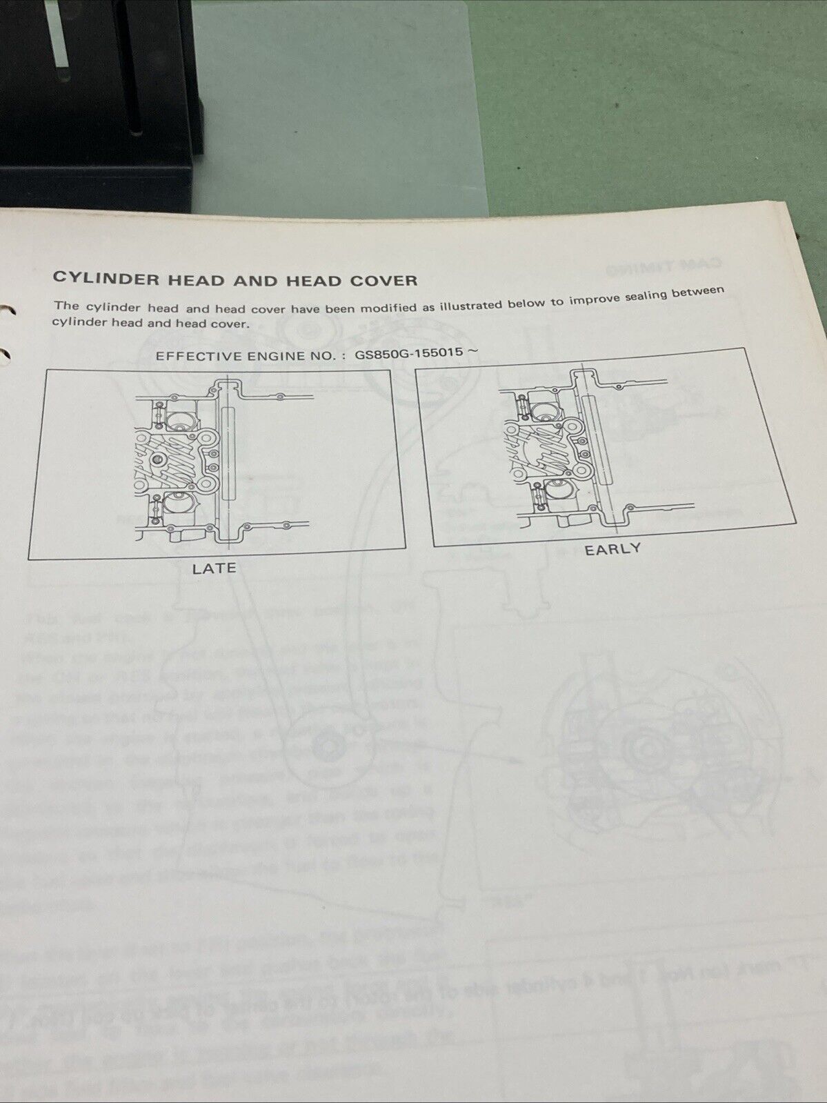 GENUINE SUZUKI 99501-38010-03E GS850G SUPPLEMENTARY SERVICE MANUAL 1982