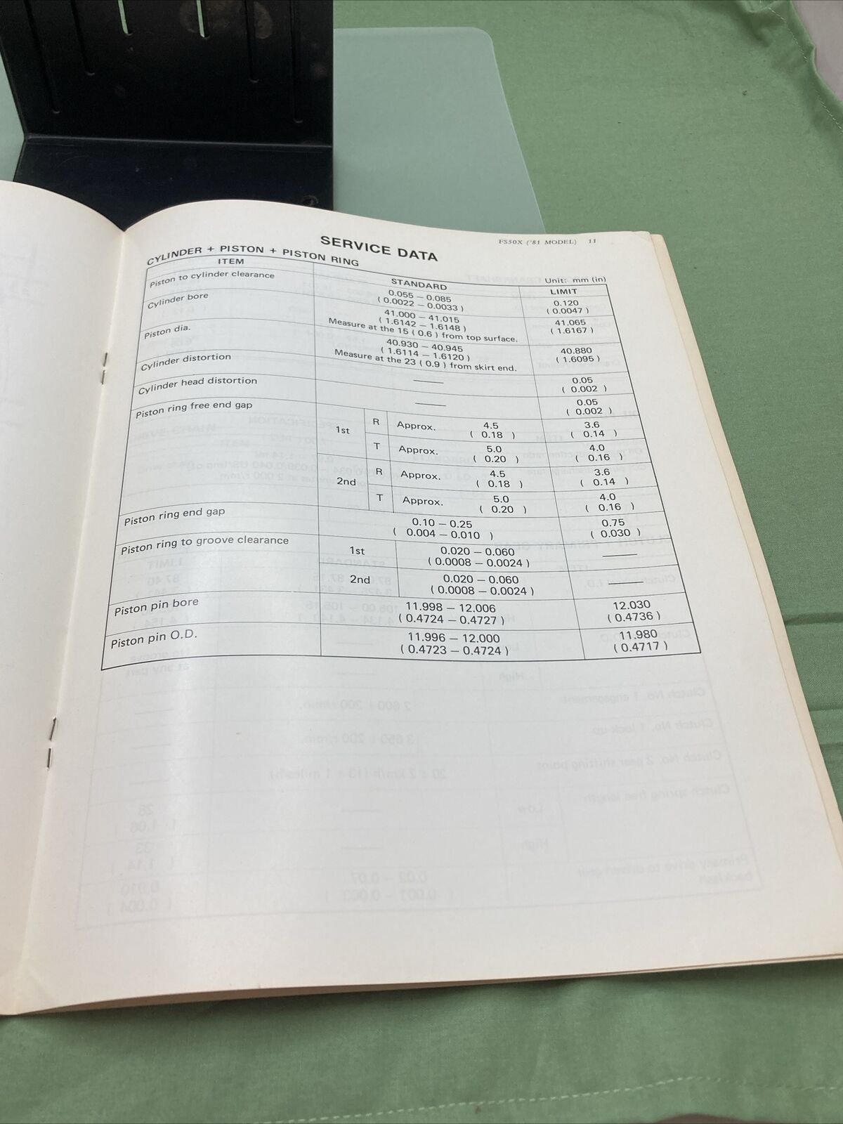 GENUINE SUZUKI 99000-85058-0E3 SUPPLEMENTARY SERVICE MANUAL FS50X