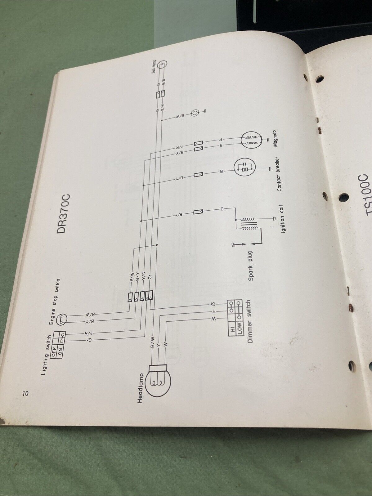 GENUINE SUZUKI WIRING DIAGRAMS 1978