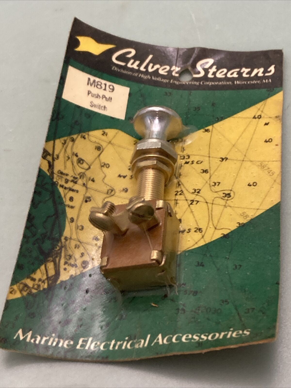 NEW GENUINE CULVER STEARNS M819 PUSH-PULL SWITCH