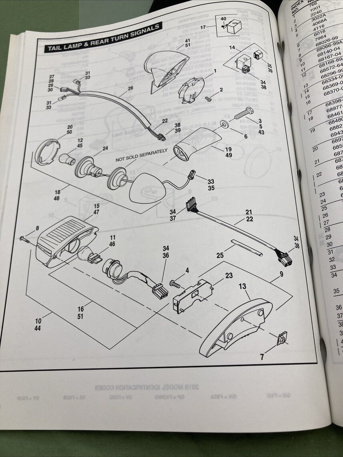 HARLEY DAVIDSON 99439-10 DYNA MODELS 2010 PARTS CATALOG