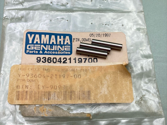 QTY 3 NEW GENUINE YAMAHA 93604-21197-00 PIN, DOWEL