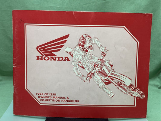 GENUINE HONDA 31KZ4660 CR125R OWNER'S MANUAL AND COMPETITION HANDBOOK '95