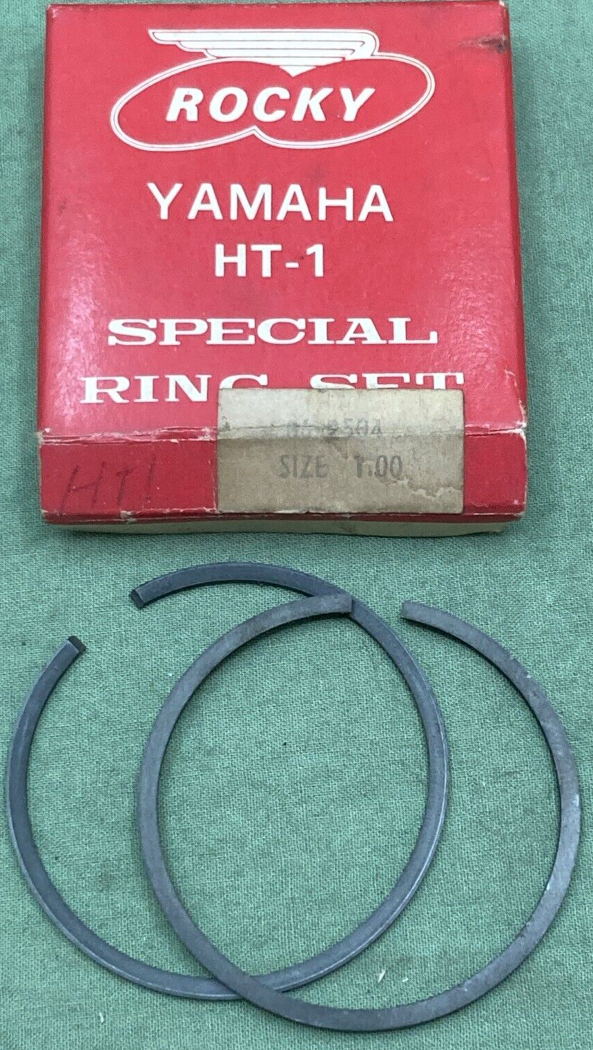 NEW GENUINE ROCKY YAMAHA 06-2504 PISTON RING SET 1.00