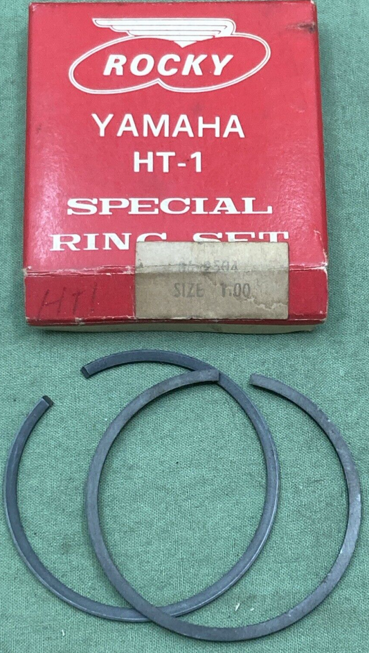 NEW GENUINE ROCKY YAMAHA 06-2504 PISTON RING SET 1.00