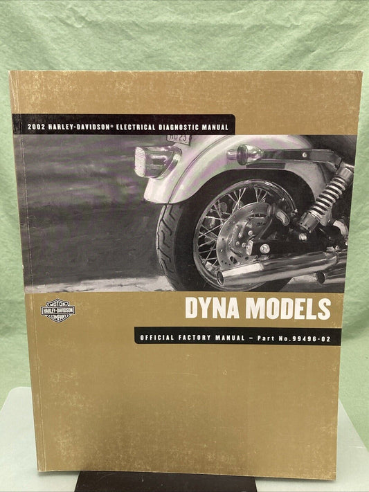 HARLEY DAVIDSON 99496-02 DYNA MODELS 2002 ELECTRICAL DIAGNOSTIC MANUAL