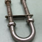 STAINLESS STEEL BOW STERN EYE U BOLT 6"