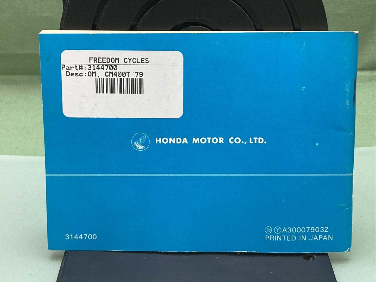 GENUINE HONDA 3144700 CM400T OWNER'S MANUAL '79