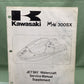 GENUINE KAWASAKI 99924-1070-52 JETSKI WATERCRAFT SERVICE MANUAL SUPPLEMENT 300SX