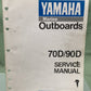 GENUINE YAMAHA LIT-18616-00-49 70D/90D SERVICE MANUAL 1989