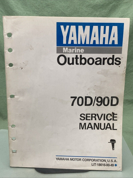 GENUINE YAMAHA LIT-18616-00-49 70D/90D SERVICE MANUAL 1989