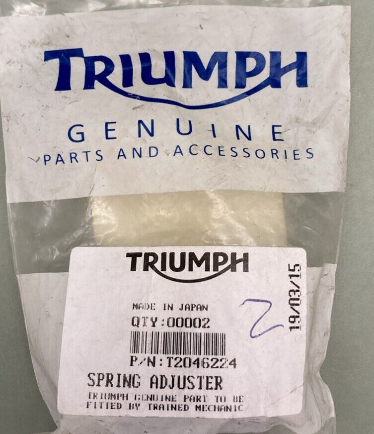 NEW GENUINE TRIUMPH T2046224 Spring Adjuster