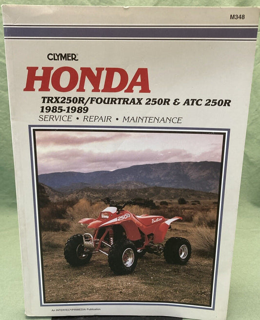 CLYMER M348 HONDA TRX250R Fourtrax 250R & ATC 250R SERVICE MANUAL 1985-1989