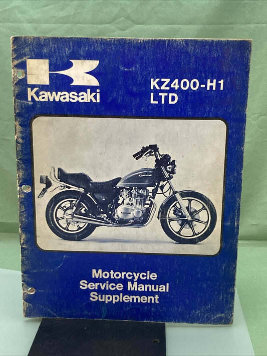 GENUINE KAWASAKI  99963-0027-01 SERVICE MANUAL SUPPLEMENT KZ400-H1 LTD