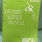 GENUINE SUZUKI 99011-28C53-03A OWNER'S SERVICE MANUAL RM250