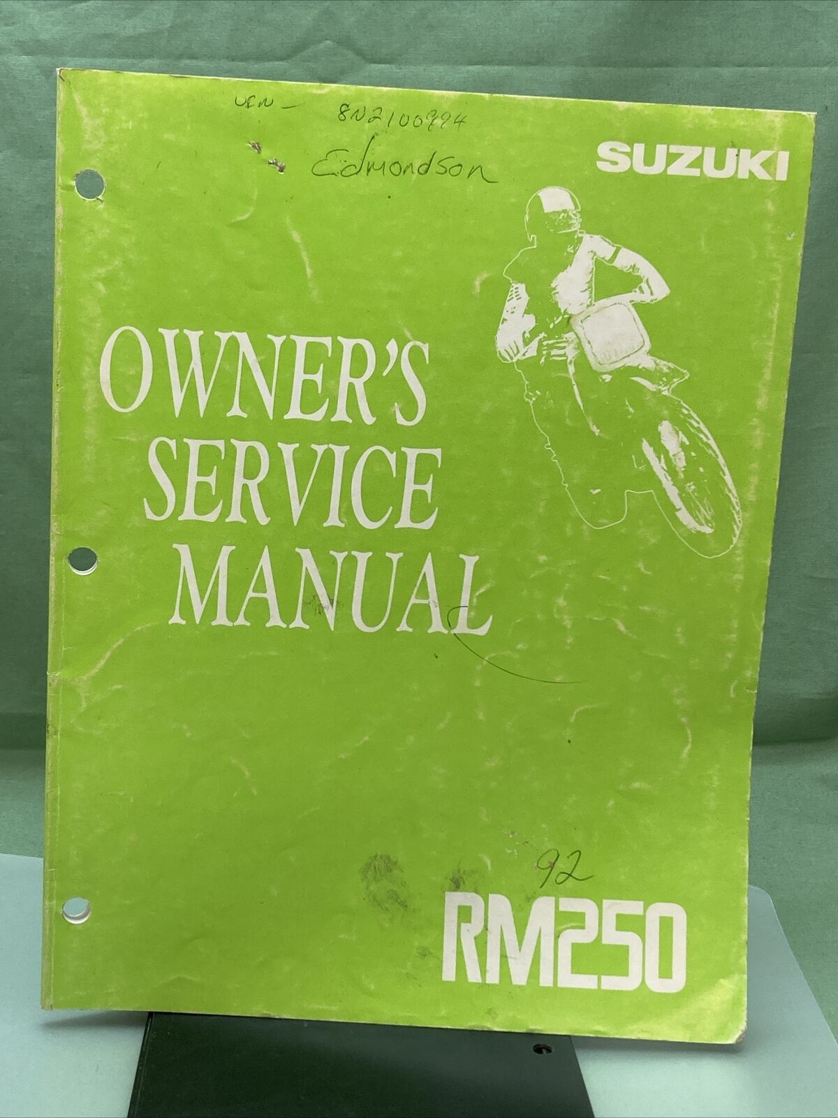 GENUINE SUZUKI 99011-28C53-03A OWNER'S SERVICE MANUAL RM250