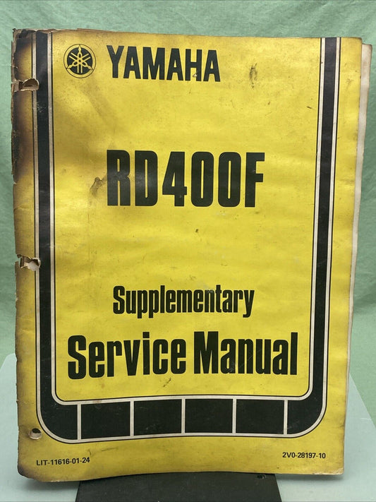 YAMAHA LIT-11616-01-24 RD400F SUPPLEMENTARY SERVICE MANUAL 2V0-28197-10