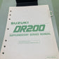 GENUINE SUZUKI 99500-41060-03E DR200 SUPPLEMENTARY SERVICE MANUAL 1985