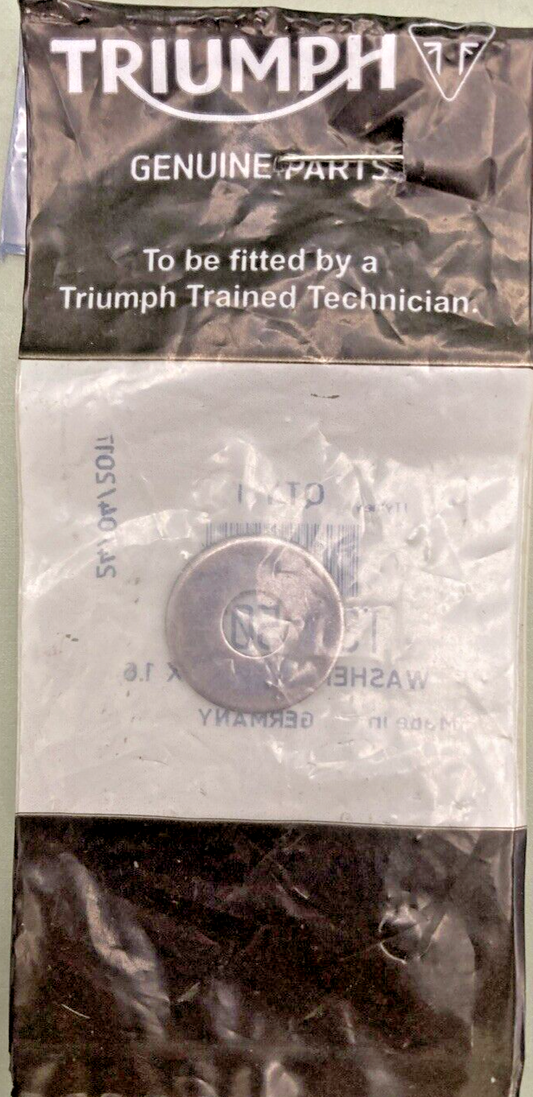 NEW GENUINE TRIUMPH T3555026 Washer, 6.4X19.0X1.6