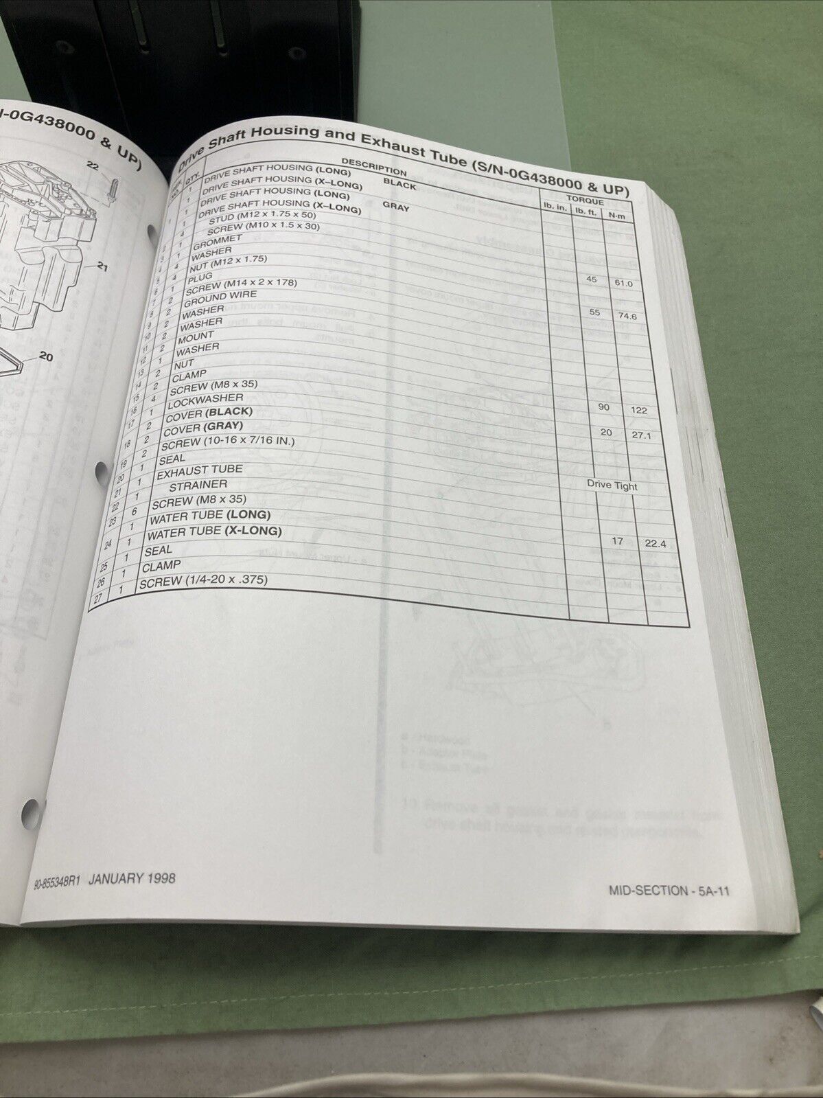 GENUINE MERCURY 90-855348R1 200/250 OPTIMAX DIRECT FUEL INJECTION SERVICE MANUAL