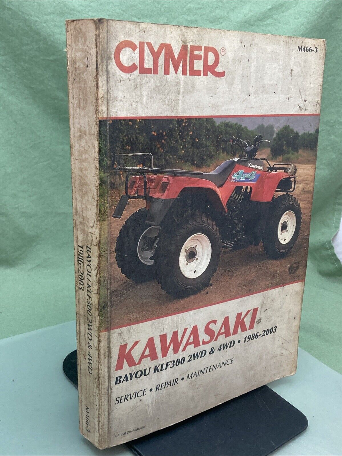 GENUINE CLYMER M466-3 KAWASAKI BAYOU KLF300 2WD/4WD 1986-2003 REPAIR MANUAL