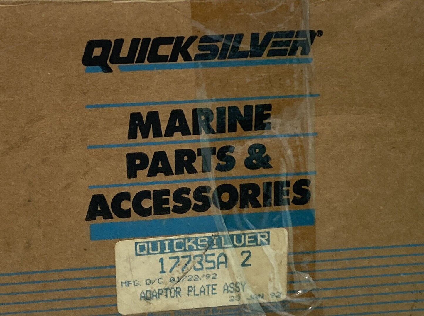 NEW GENUINE MERCURY QUICKSILVER 17735A 2 ADAPTOR PLATE