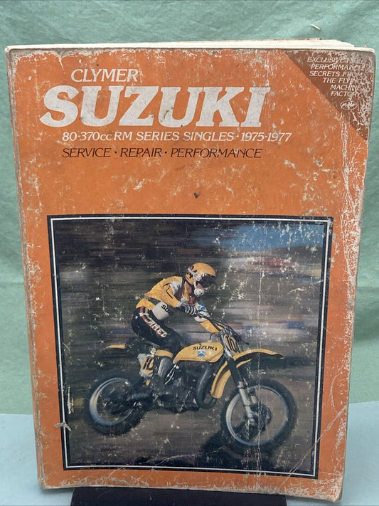 CLYMER M371 80-370CC RM SERIES SINGLES 75-77 SERVICE MANUAL SUZUKI