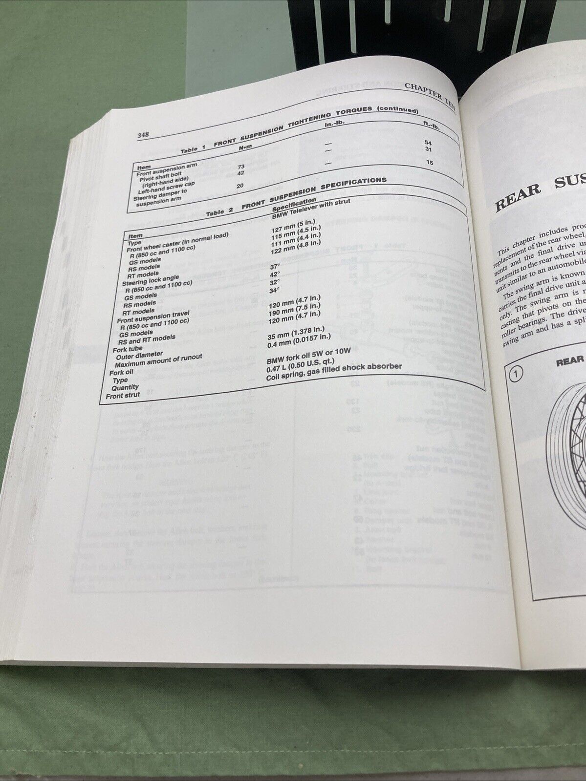 CLYMER M503 R850 & R1100 93-98 SERVICE MANUAL BMW