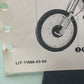 GENUINE YAMAHA LIT-11666-03-54 XT550K SUPPLEMENTARY ASSEMBLY MANUAL 5Y1-28107-11