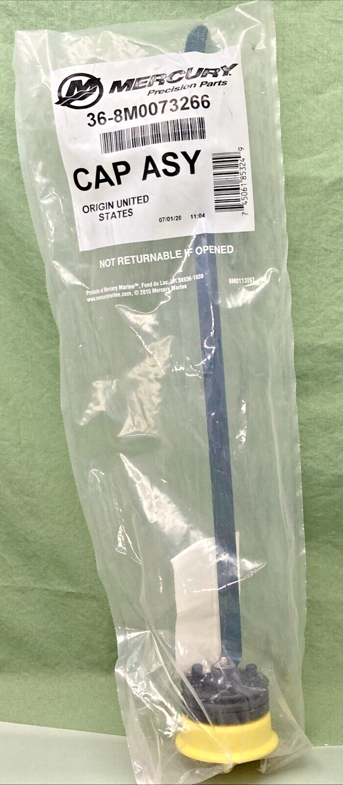 NEW GENUINE MERCURY QUICKSILVER 36-8M0073266 CAP ASSEMBLY