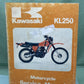 GENUINE KAWASAKI 99924-1024-01 SERVICE MANUAL KL250