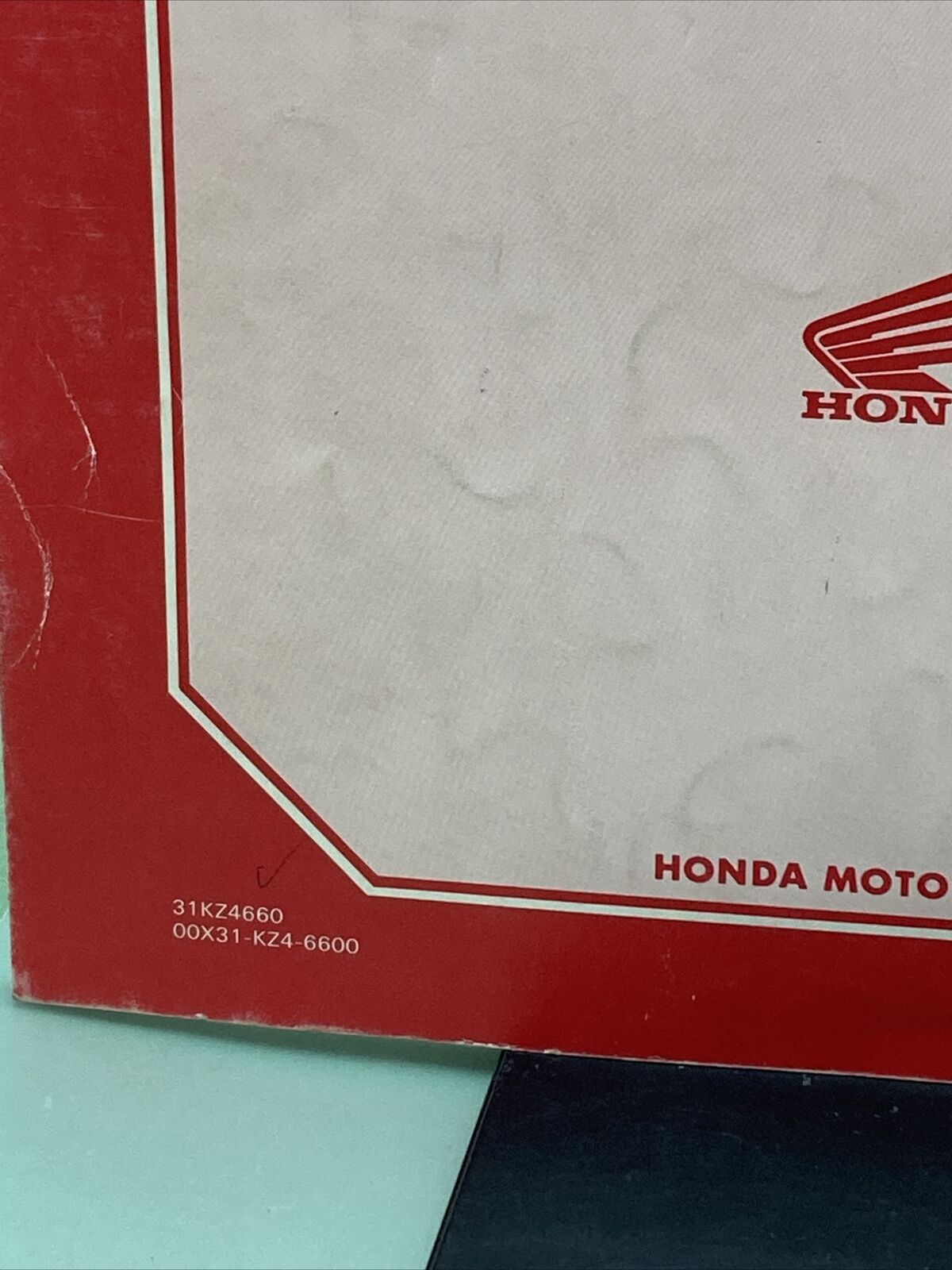 GENUINE HONDA 31KZ4660 CR125R OWNER'S MANUAL AND COMPETITION HANDBOOK '95