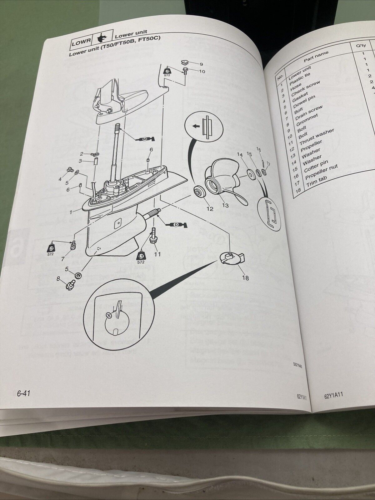 GENUINE YAMAHA LIT-18616-02-67 F50C, T50C SERVICE MANUAL 2003