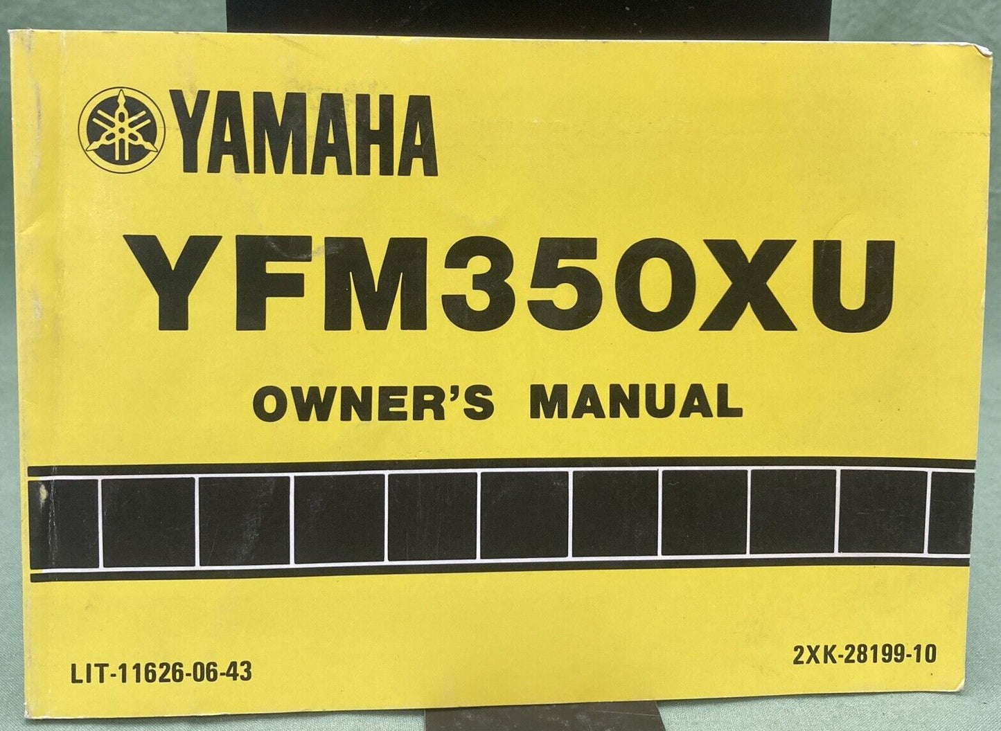 YAMAHA LIT-11626-06-43 YFM350XU OWNER'S MANUAL 1987