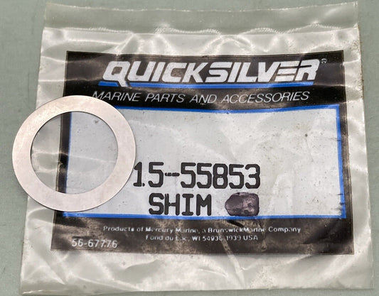 QTY 3 NEW GENUINE MERCURY QUICKSILVER 15-55853 SHIM BRG DIST HSNG OUTBOARD 150HP