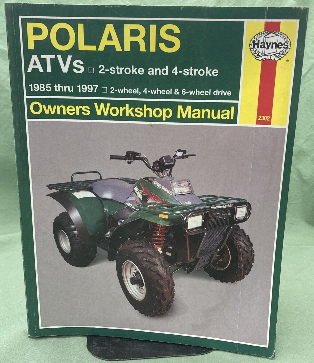 HAYNES 2302 Polaris ATV's 2-Stroke 4 Stroke 2 4 6 Wheel Drive Workshop Man 85-97