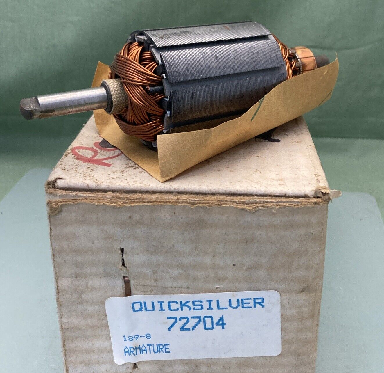 NEW GENUINE MERCURY QUICKSILVER 72704 TROLLING MOTOR ARMATURE