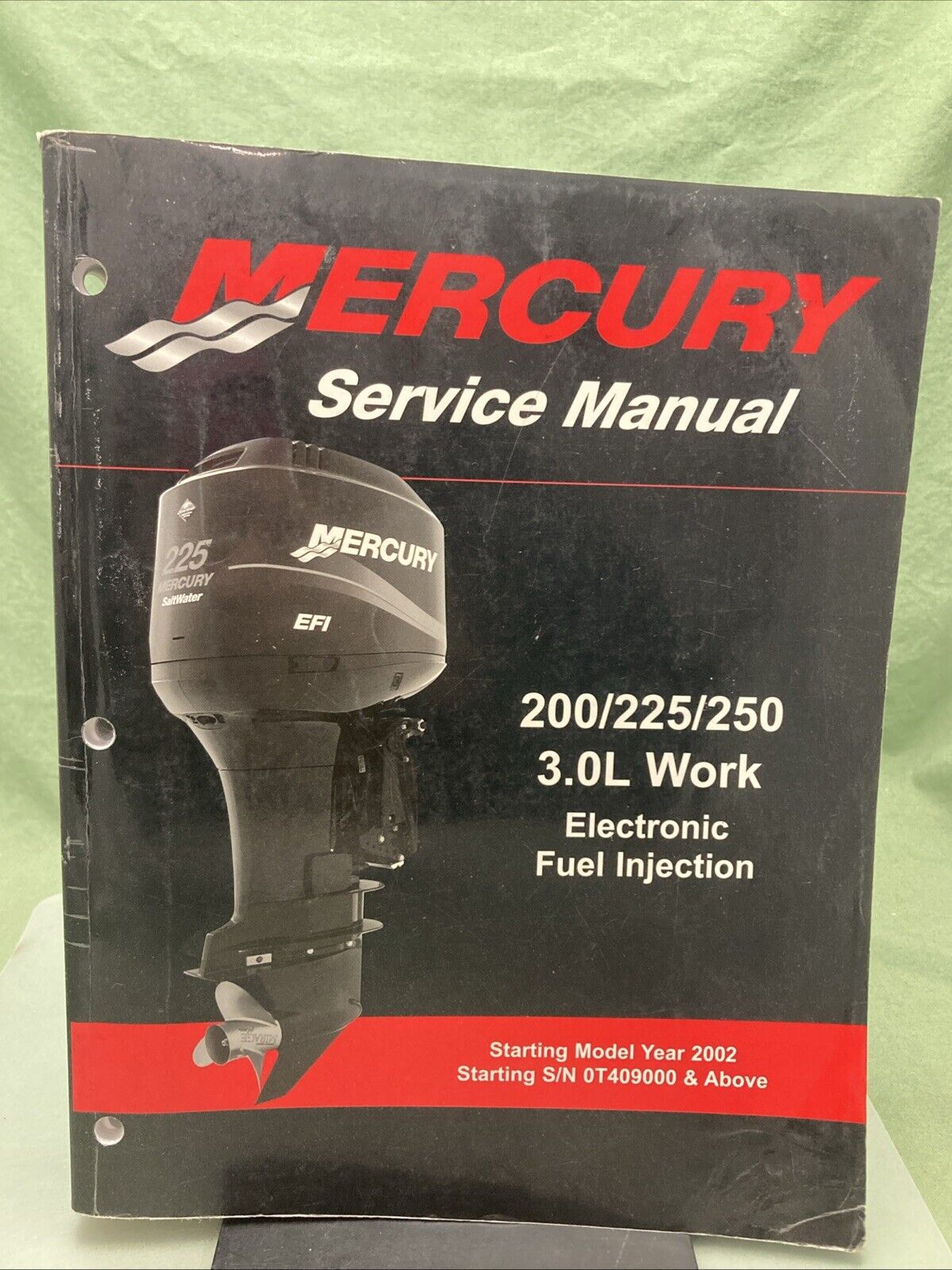 GENUINE MERCURY 90-884294R01 200/225/250 3.0L WORK EFI SERVICE MANUAL 2003