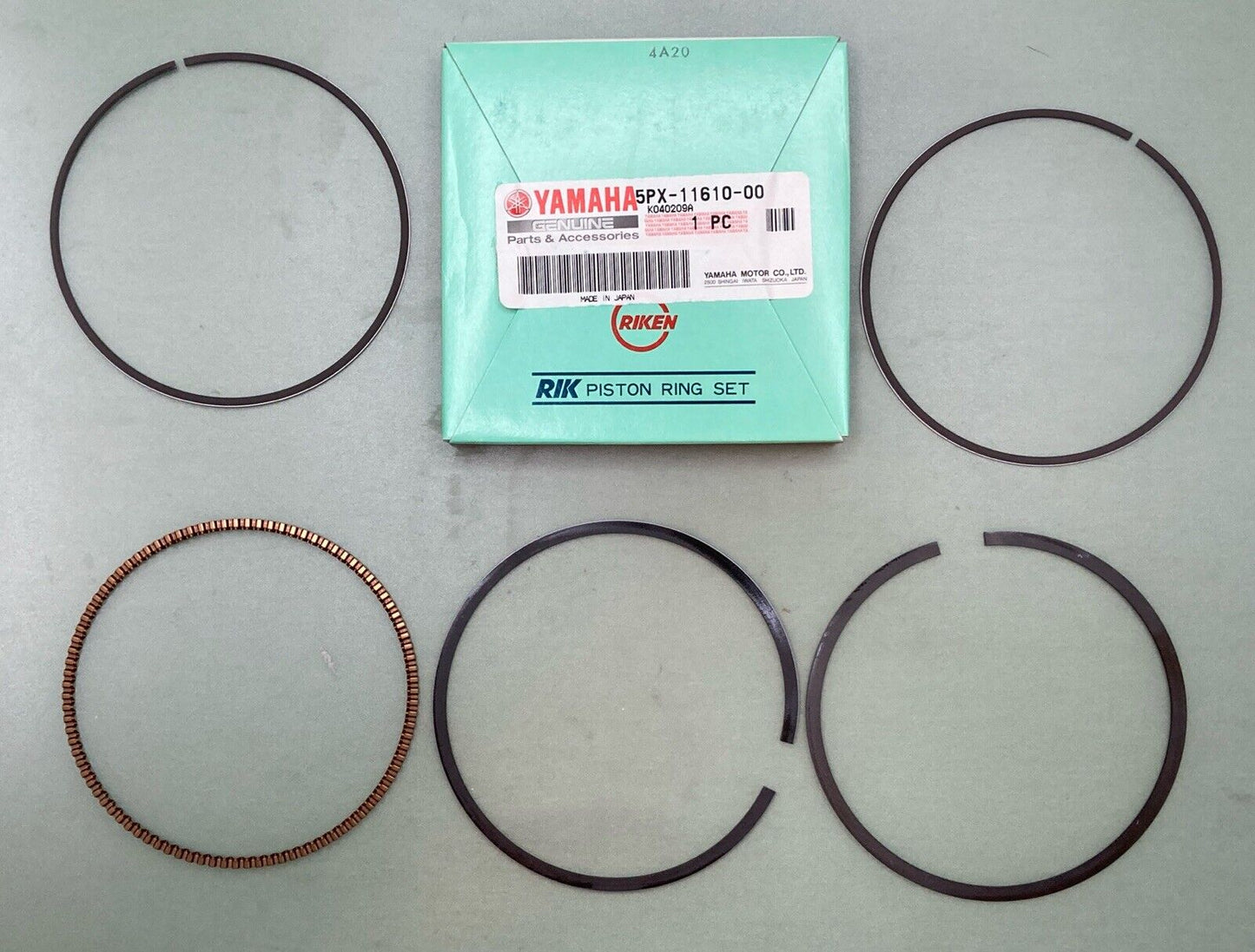 QTY 2 NEW GENUINE YAMAHA 5PX-11610-00 PISTON RING SET