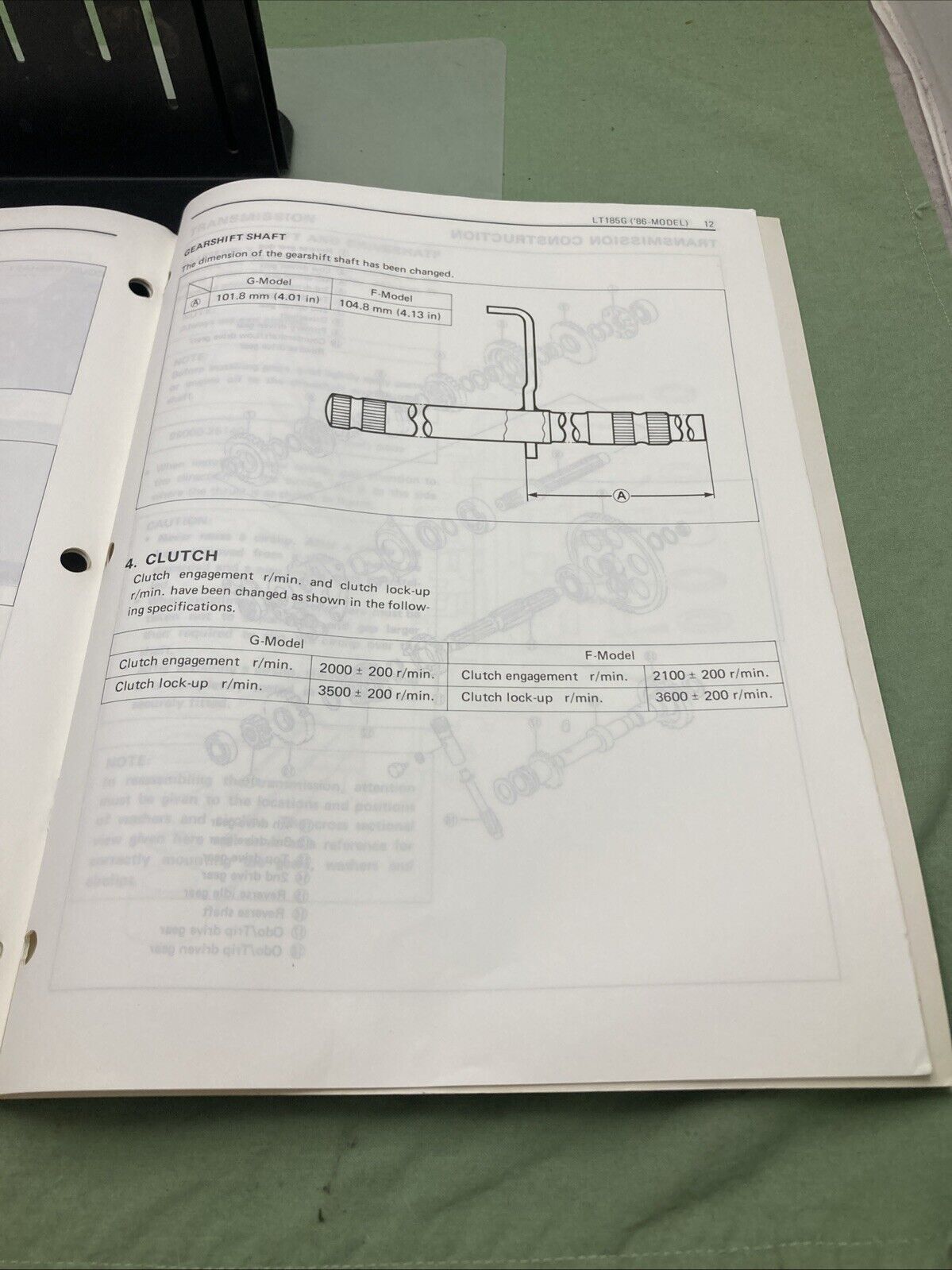 GENUINE SUZUKI 99501-41080-01E LT185 SUPPLEMENTARY SERVICE MANUAL 1985