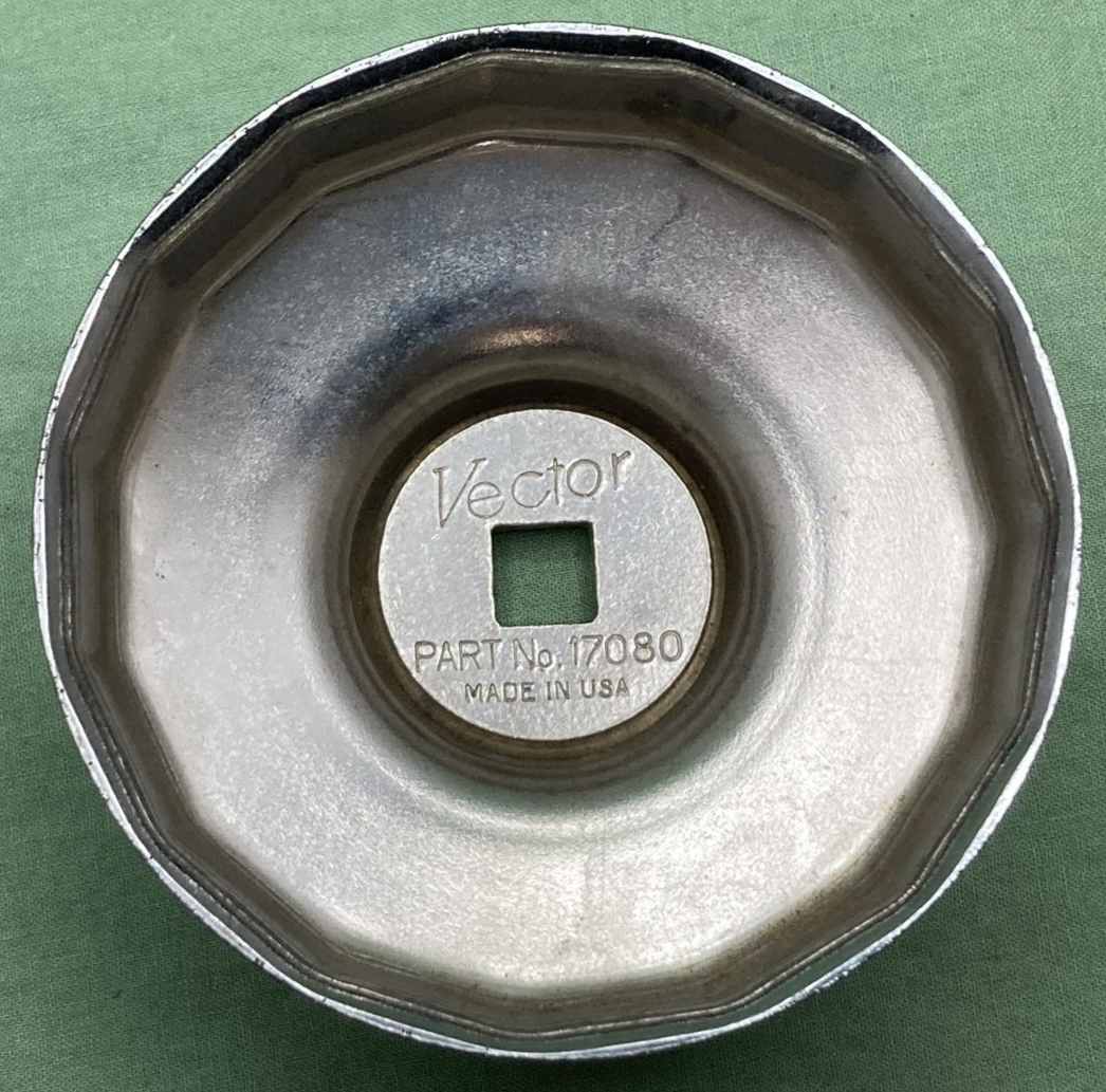 NEW GENUINE VECTOR 17080 OIL CUP WRENCH 82MM 15 FLUTES
