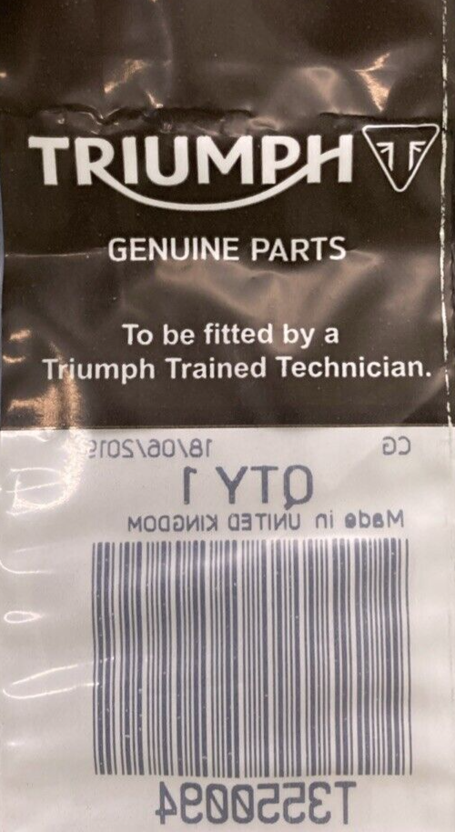 NEW GENUINE TRIUMPH T3550094 Washer, Nylon, 12.45 X 7.14X0.76