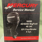 GENUINE MERCURY 90-899975 50/60, 40/50/60 BIGFOOT, 40 JET EFI SERVICE MANUAL '08