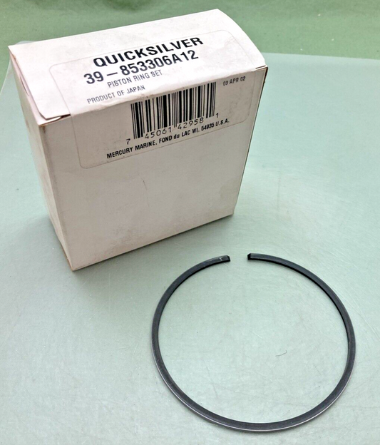 QTY 3 NEW GENUINE MERCURY QUICKSILVER 39-853306A12 PISTON RING SET